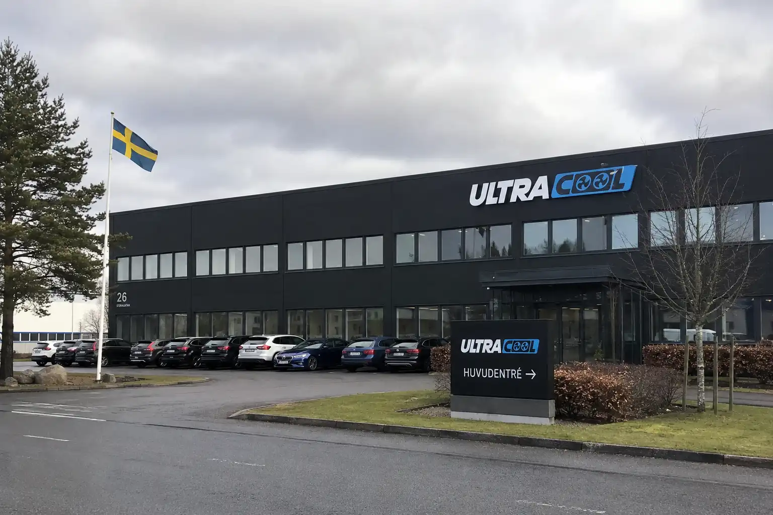 UltraCool headquarters building exterior